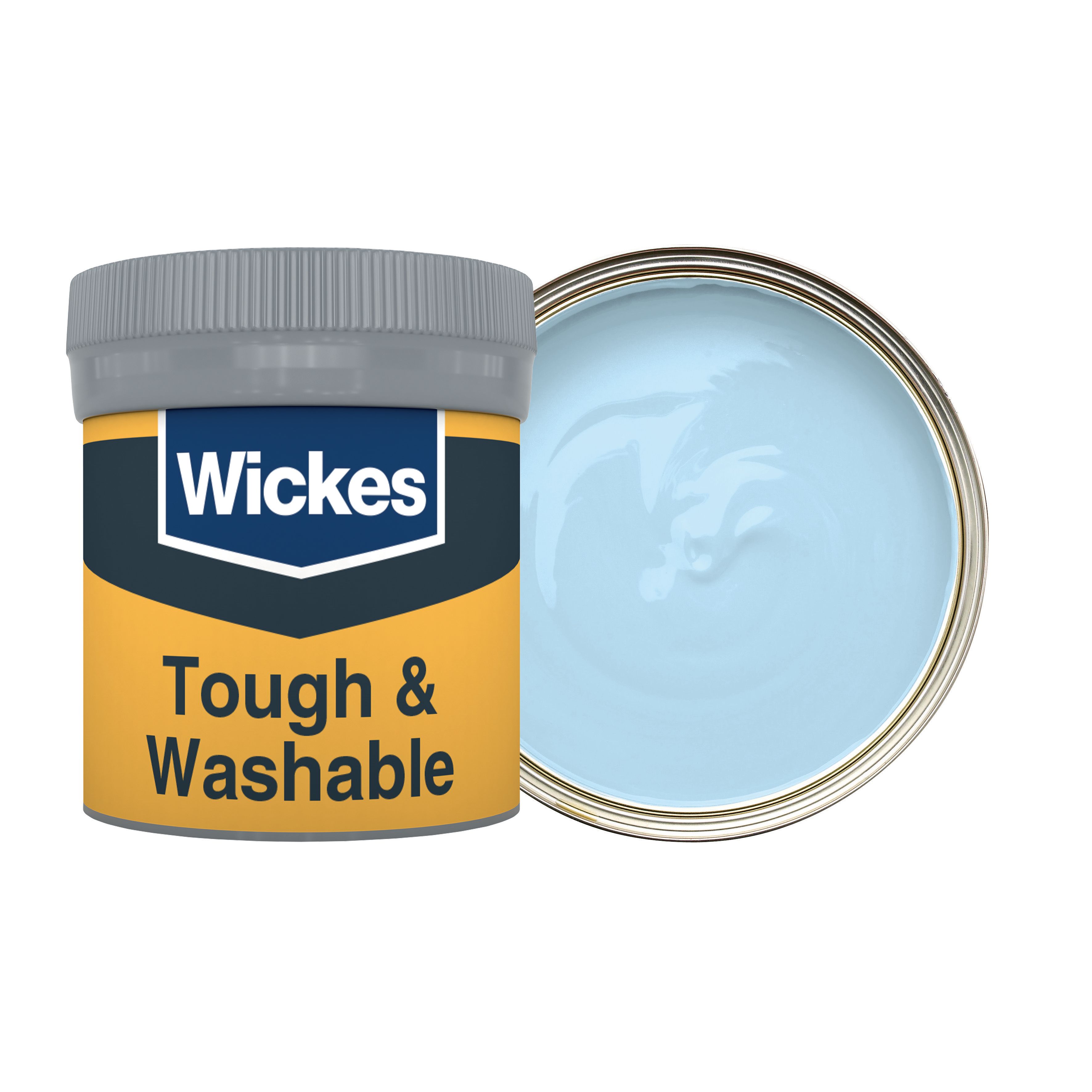 Image of Wickes Tough & Washable Matt Emulsion Paint Tester Pot - Sky No.910 - 50ml