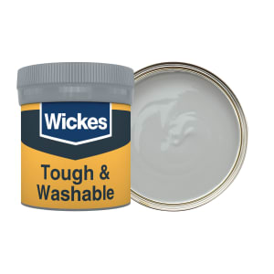 Wickes Tough & Washable Matt Emulsion Paint Tester Pot - Steel No.210 - 50ml