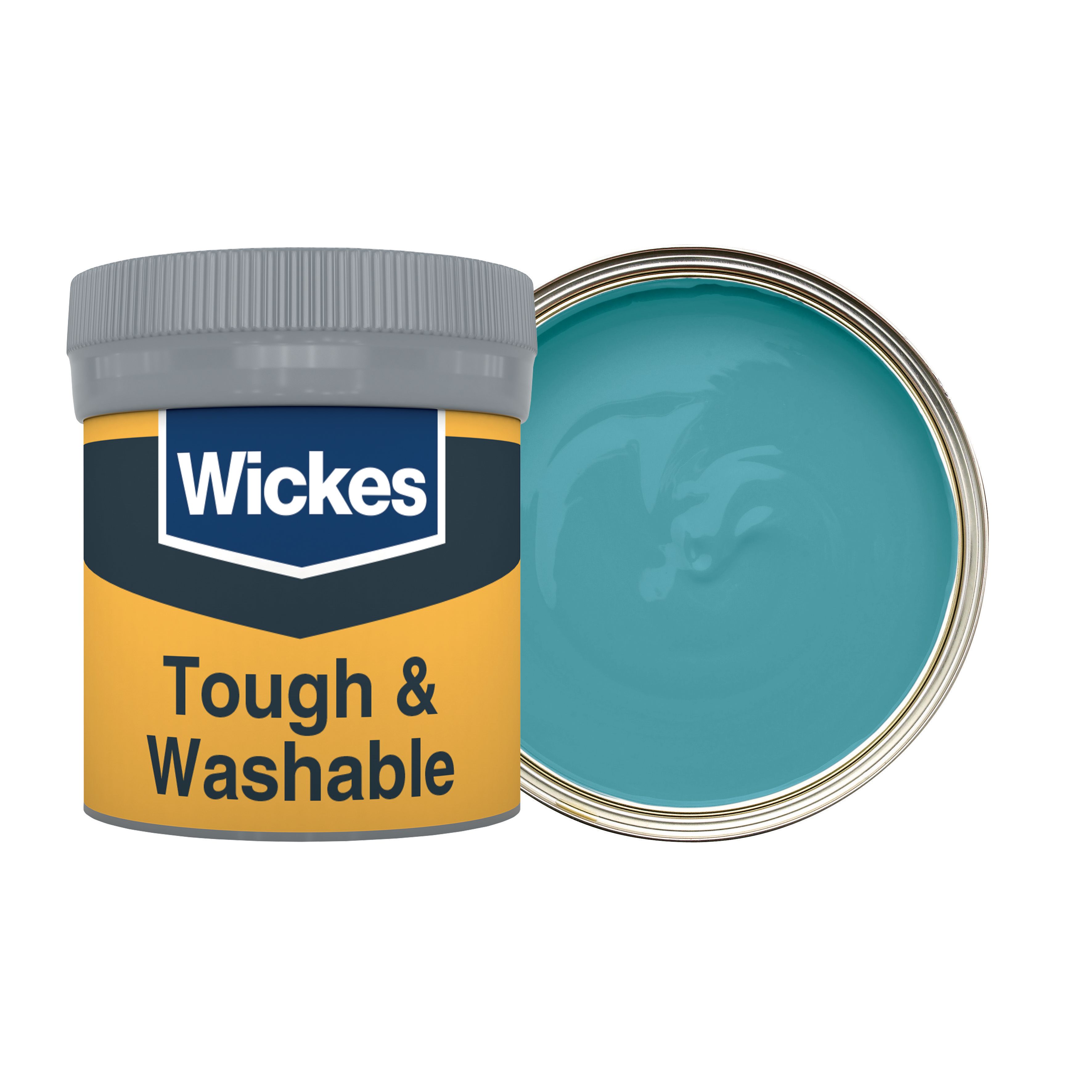 Wickes Tough & Washable Matt Emulsion Paint Tester Pot - Teal No.940 - 50ml