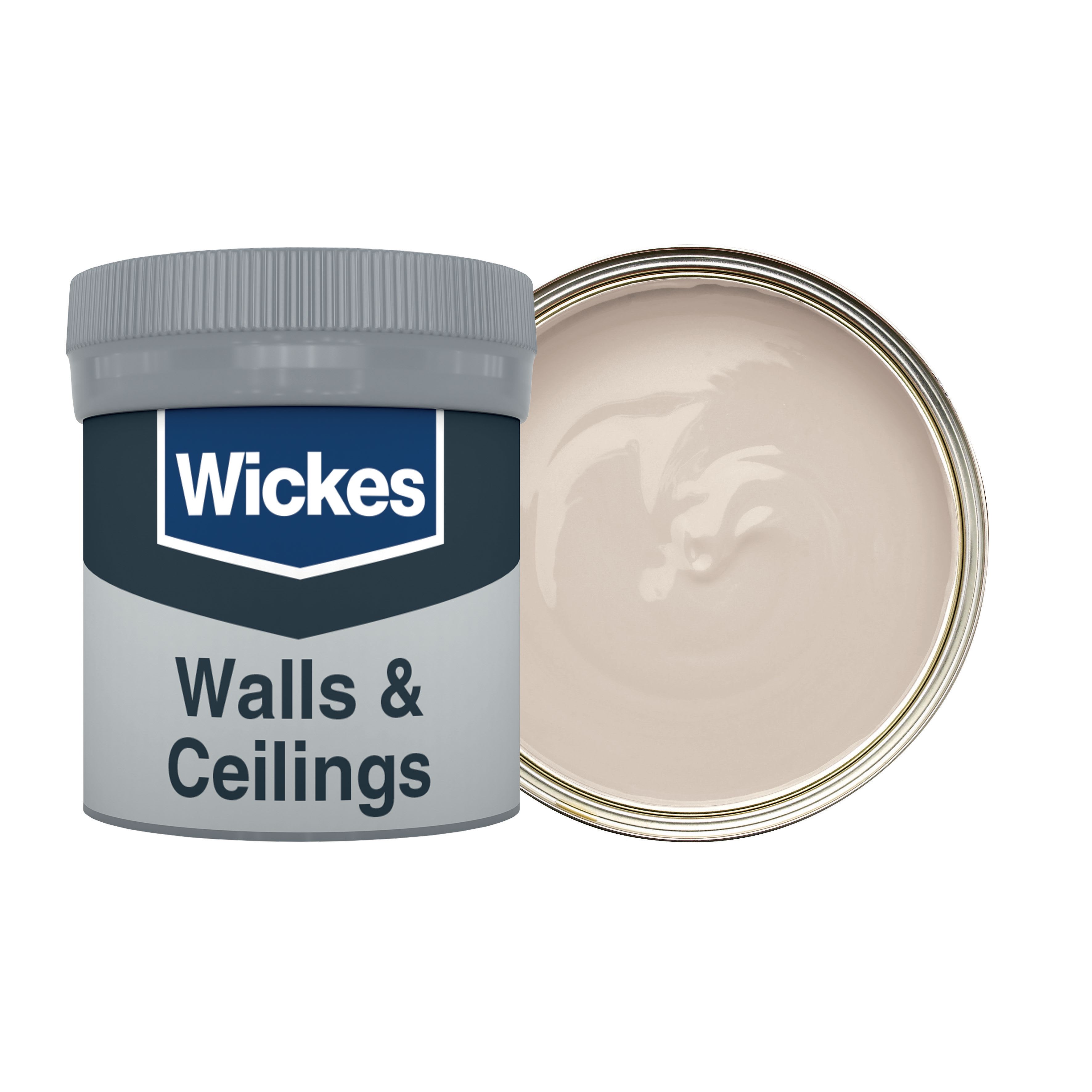 Wickes Vinyl Matt Emulsion Paint Tester Pot Chalk White No.130 50ml