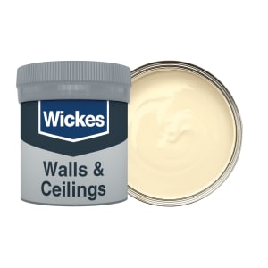 Wickes Vinyl Matt Emulsion Paint Tester Pot - Cream No.305 - 50ml
