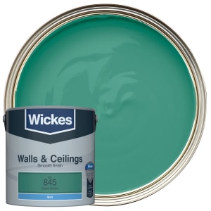 Wickes Vinyl Matt Emulsion Paint - Jewel Green No.845 - 2.5L