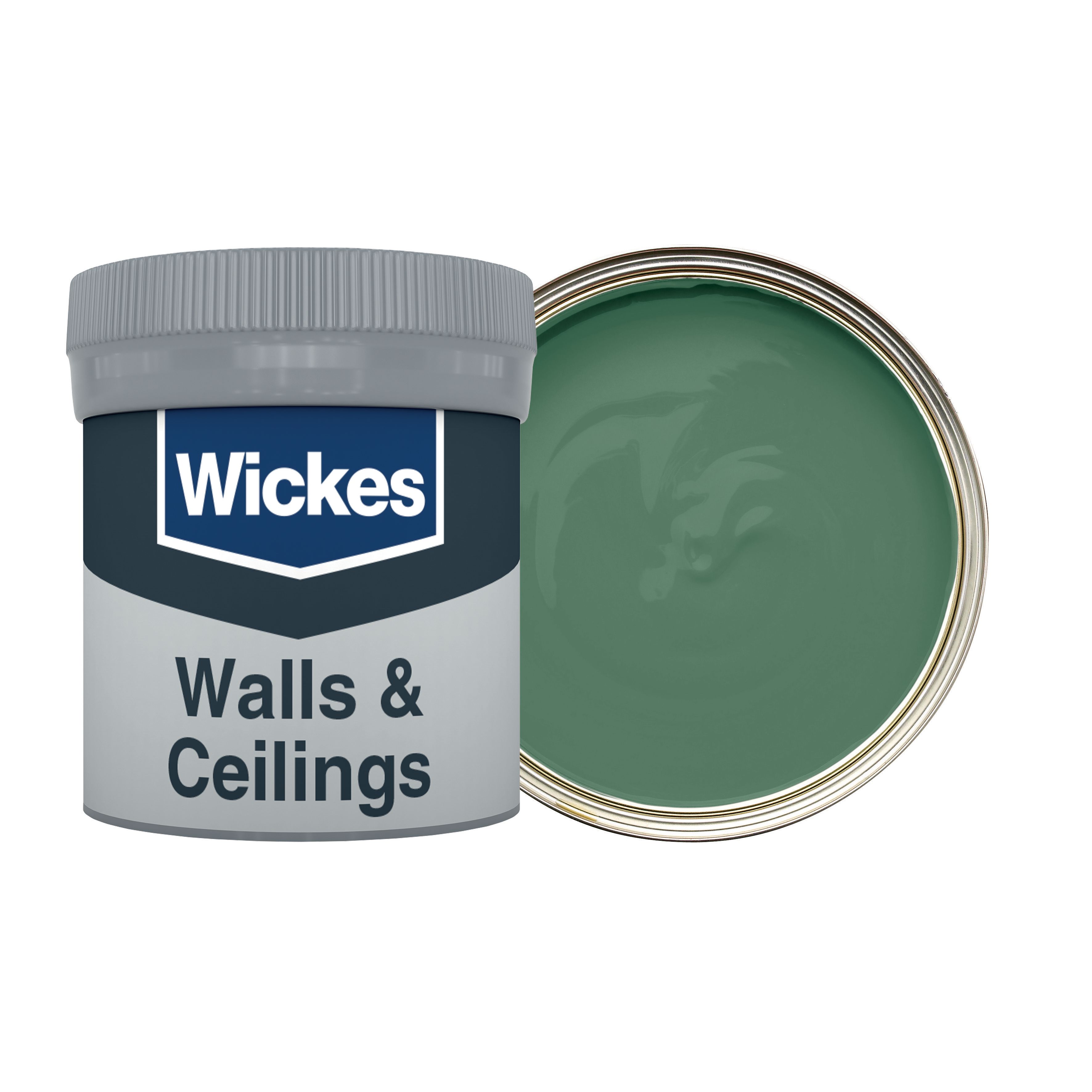 Wickes Vinyl Matt Emulsion Paint Tester Pot - Estate Green No.840 - 50ml