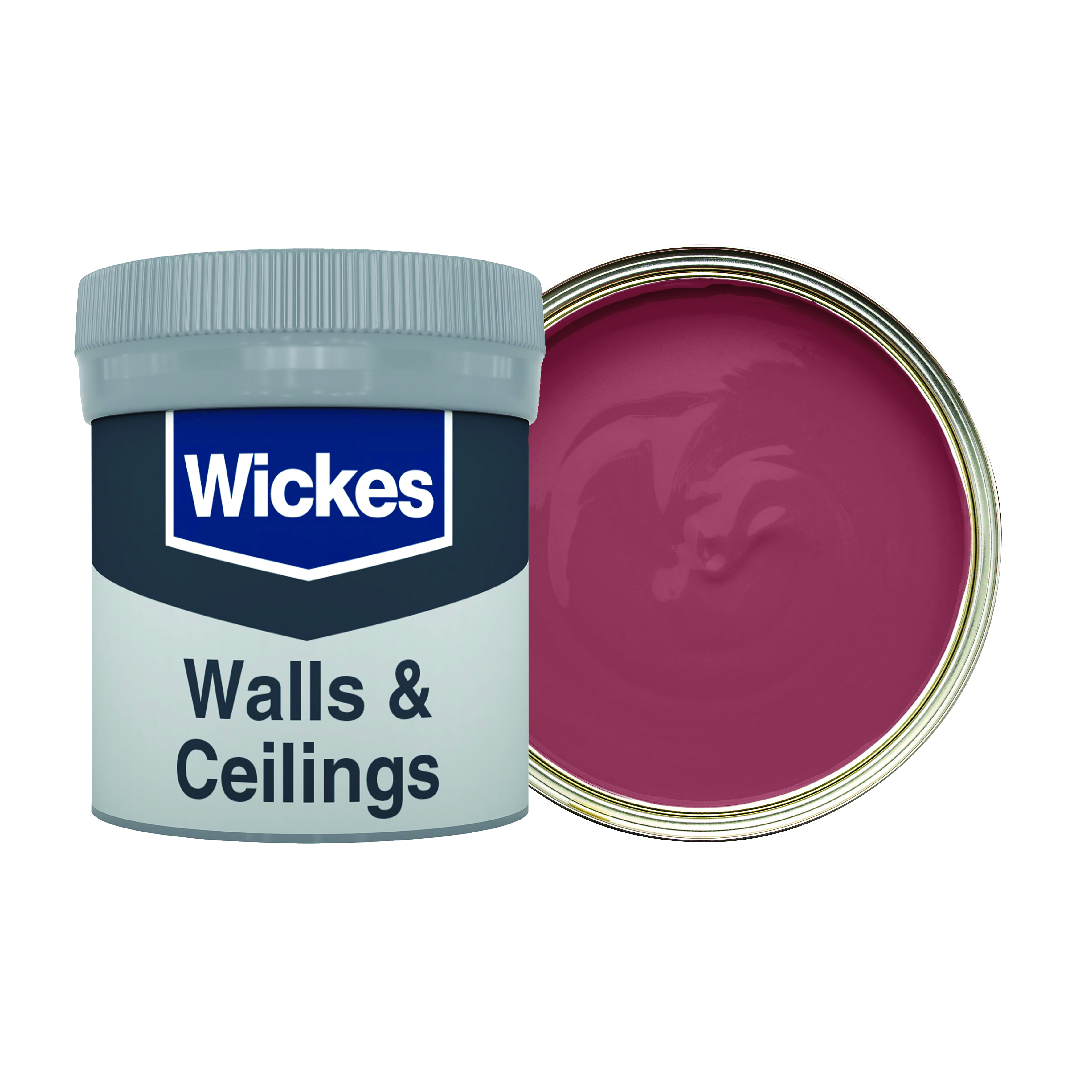 Wickes Vinyl Matt Emulsion Paint Tester Pot - Maroon No.715 - 50ml