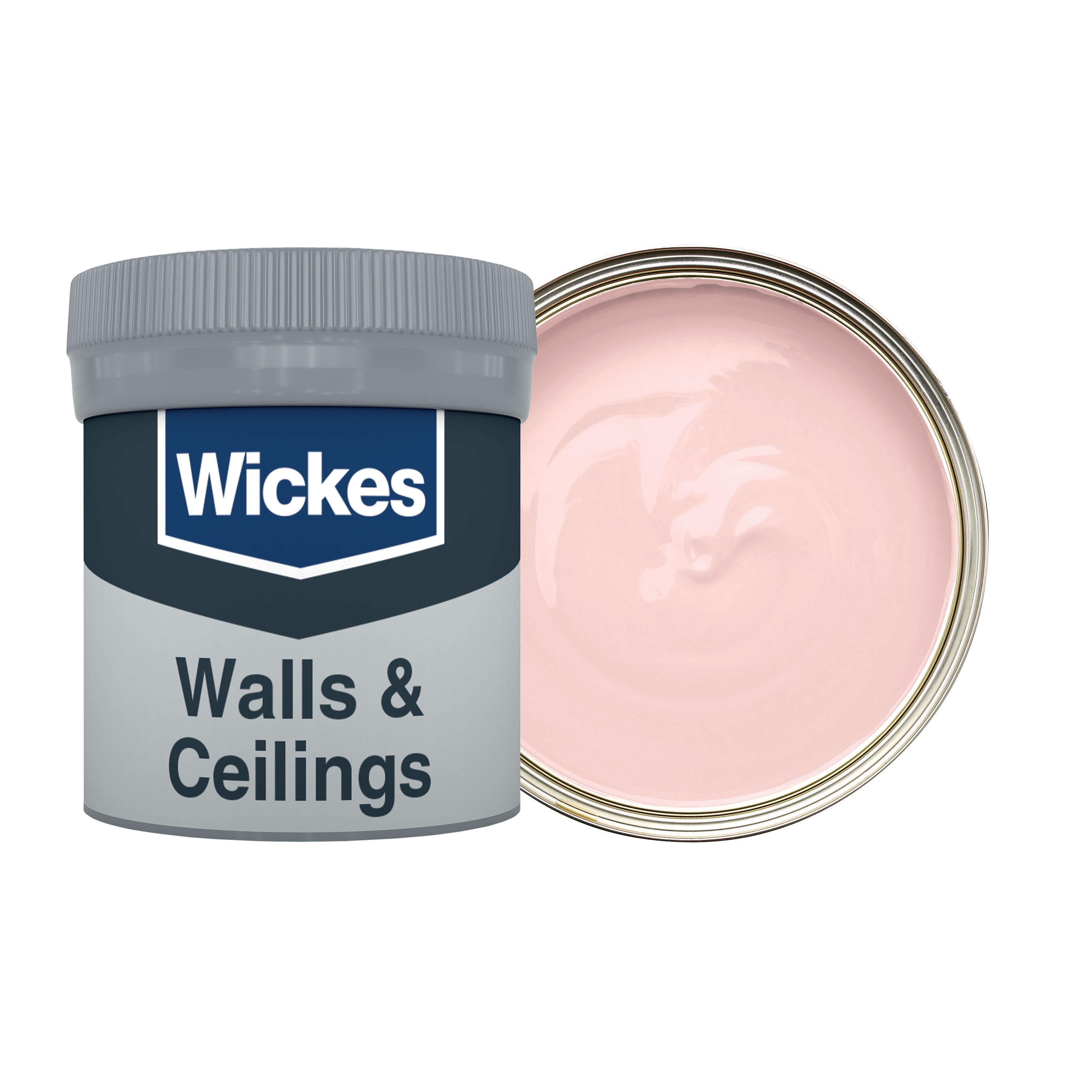 Wickes Vinyl Matt Emulsion Paint Tester Pot - Poetic Pink No.605 - 50ml