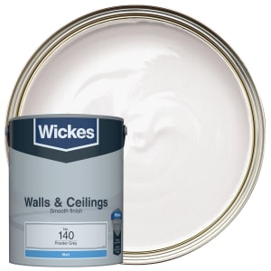 Wickes Powder Grey - No. 140 Vinyl Matt Emulsion Paint - 5L