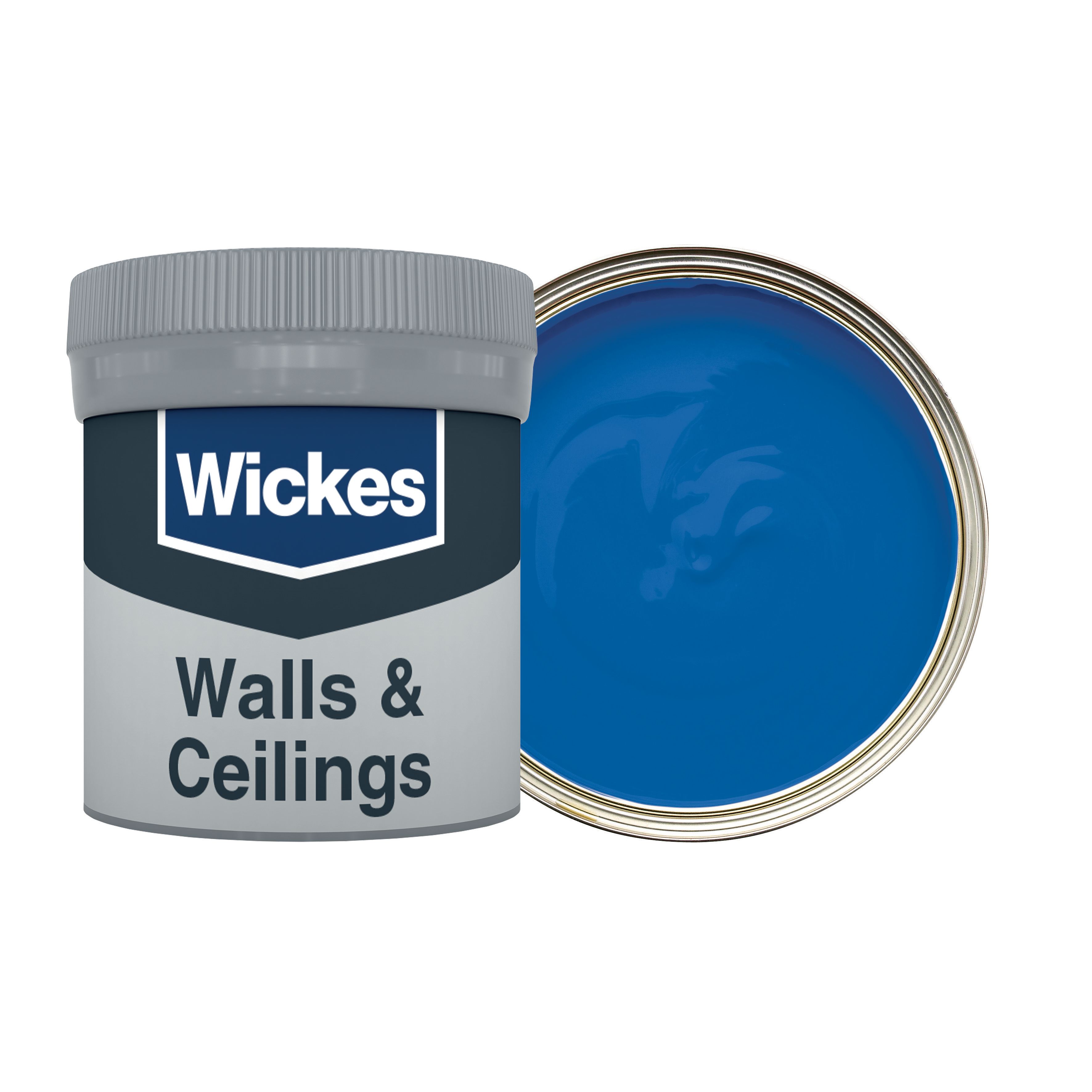 Wickes Vinyl Matt Emulsion Paint Tester Pot - Sapphire No.950 - 50ml