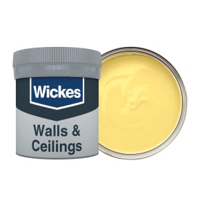 Wickes Vinyl Matt Emulsion Paint Tester Pot - Sunbeam No.510 - 50ml