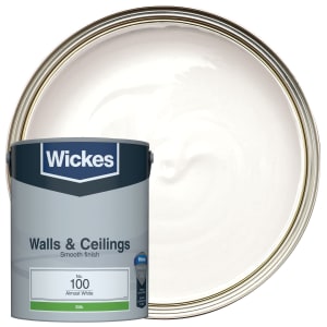 Wickes Vinyl Silk Emulsion Paint - Almost White No.100 - 5L