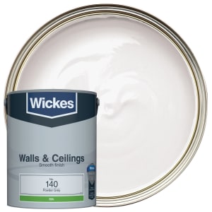 Wickes Powder Grey - No. 140 Vinyl Silk Emulsion Paint - 5L