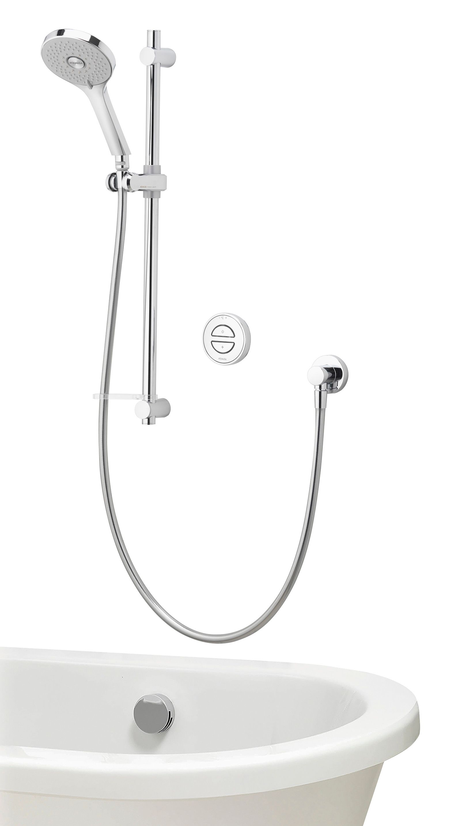 Aqualisa Unity Q Smart Concealed High Pressure Combi Shower with Adjustable Shower Head & Bath Filler
