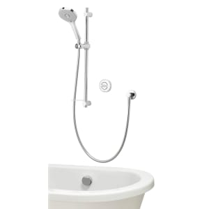 Aqualisa Unity Q Smart Concealed High Pressure Combi Shower with Adjustable Shower Head & Bath Filler