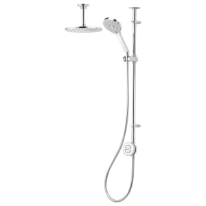 Aqualisa Unity Q Smart Divert Exposed High Pressure Combi Shower with Adjustable & Fixed Ceiling Head