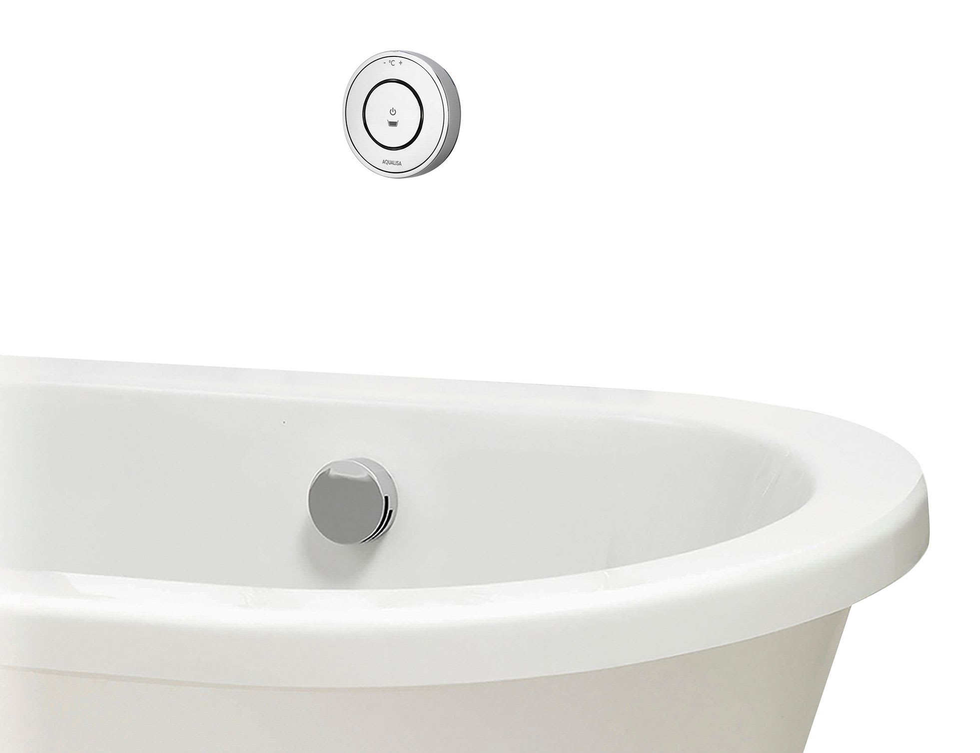 Aqualisa Unity Q Gravity Pumped Smart Bath Mixer with Overflow Filler ...