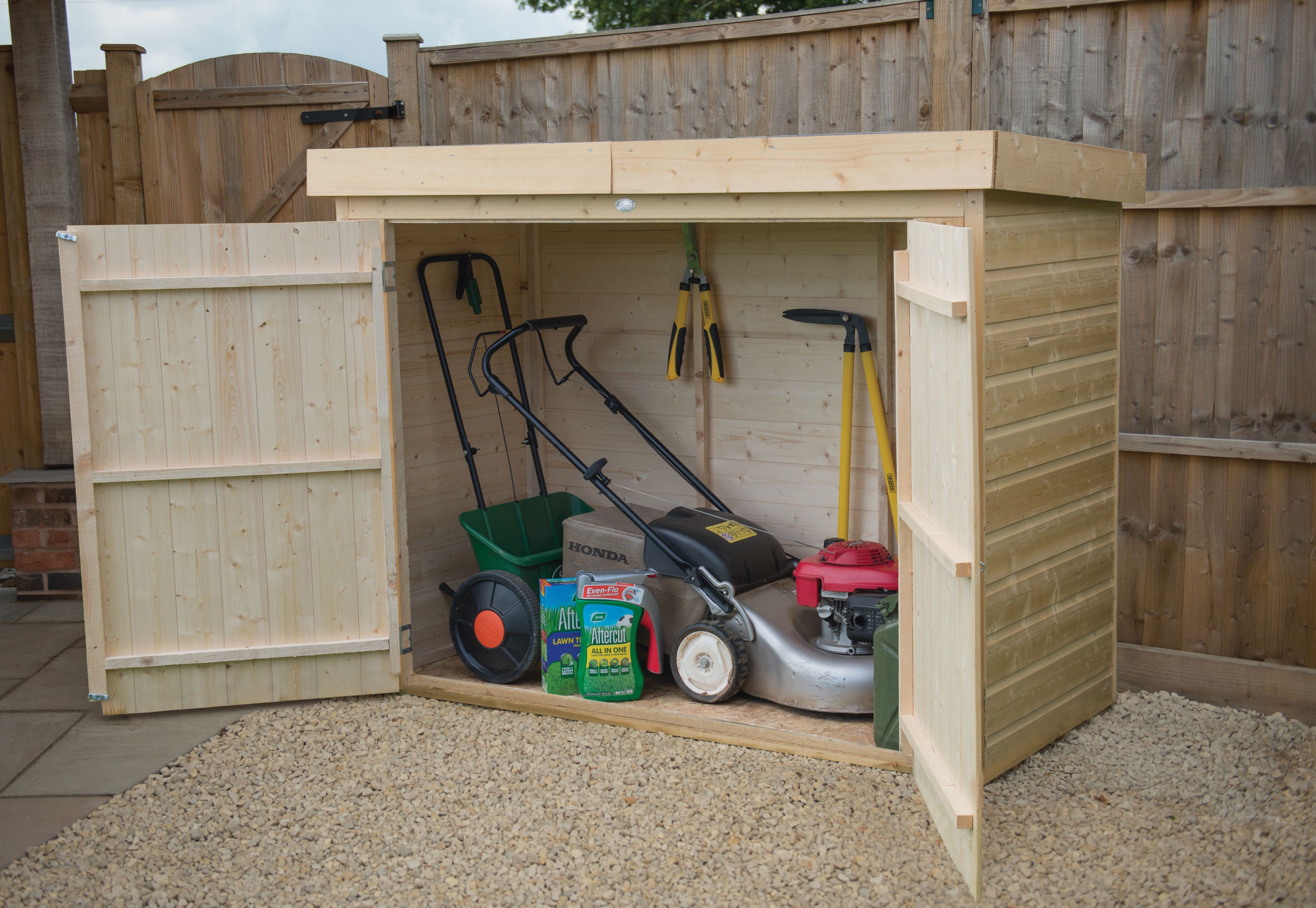 Forest Garden Large Shiplap Pent Outdoor Store - 6 x 3ft