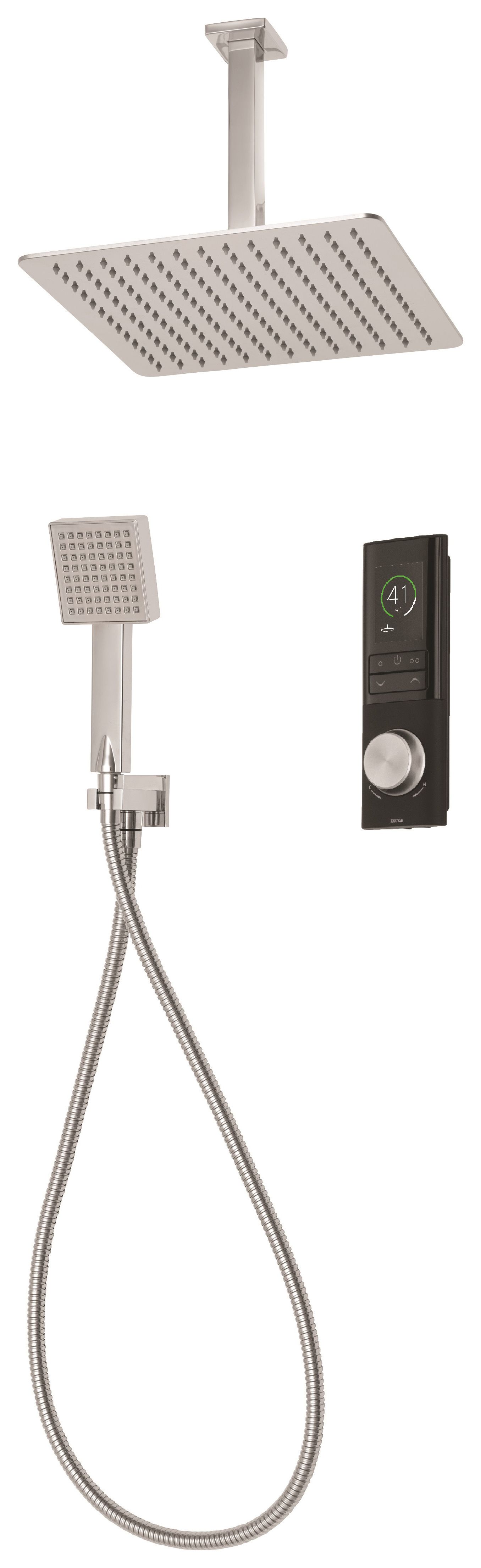 Image of Triton Home Digital Square Mixer Shower - Pumped