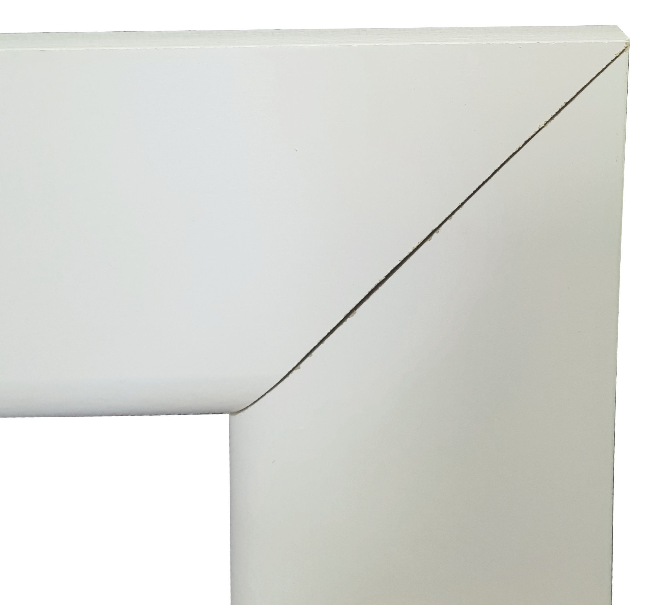 Image of Wickes Bullnose Pre-Mitred Primed MDF Architrave Set - 14.5mm x 69mm x 2.013m