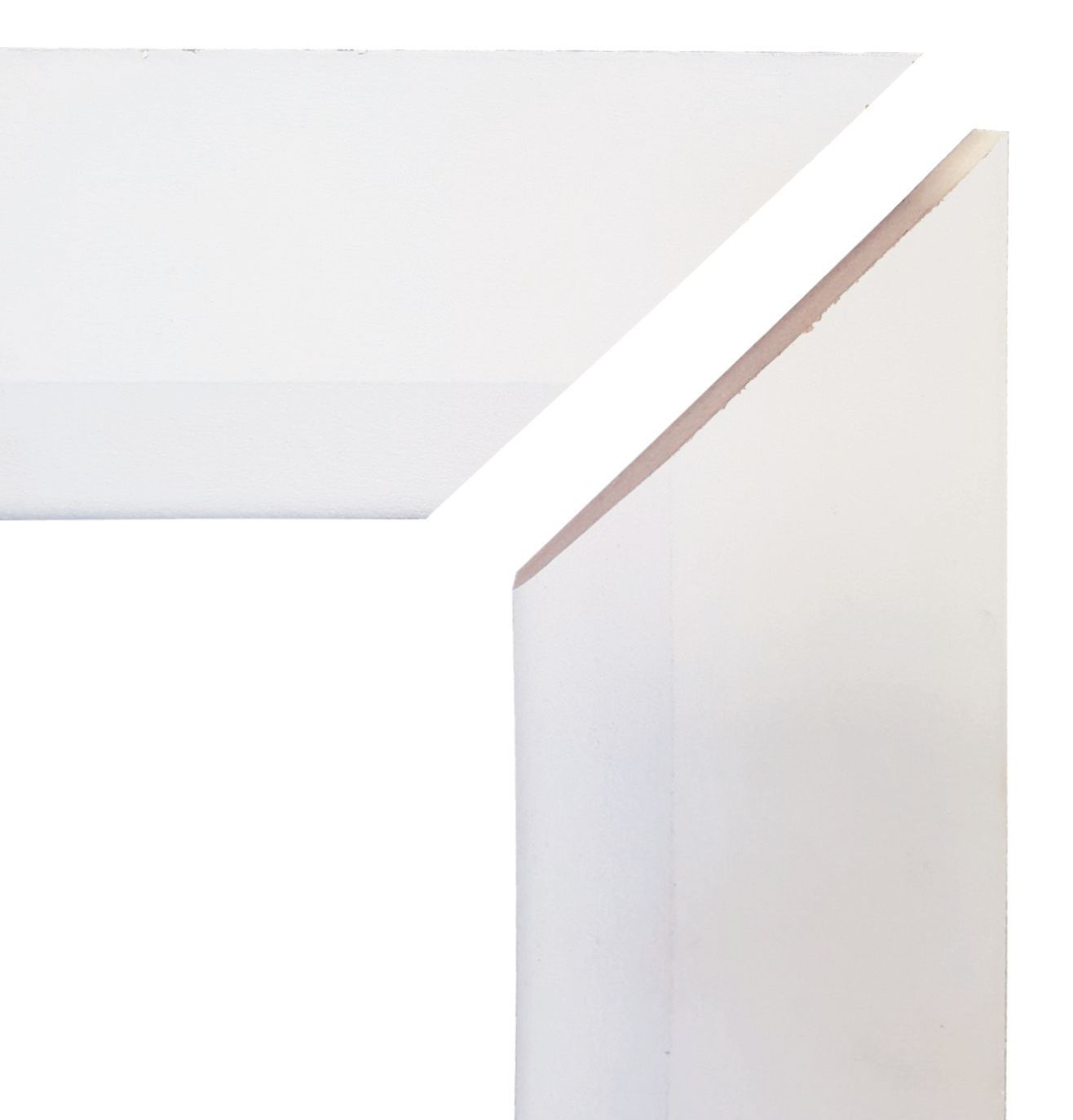 Image of Wickes Chamfered Pre-Mitred Primed MDF Architrave Set - 14.5mm x 69mm x 2.013m