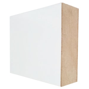 Image of Wickes Square Edge Primed MDF Skirting - 18 x 94 x 2400mm - Pack of 4