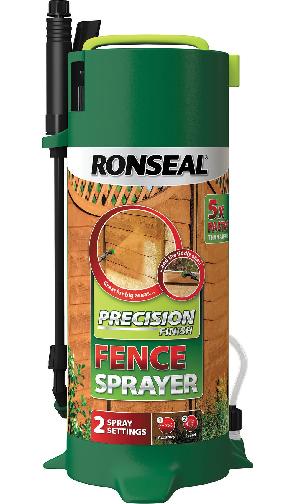 Fence paint outlet sprayer