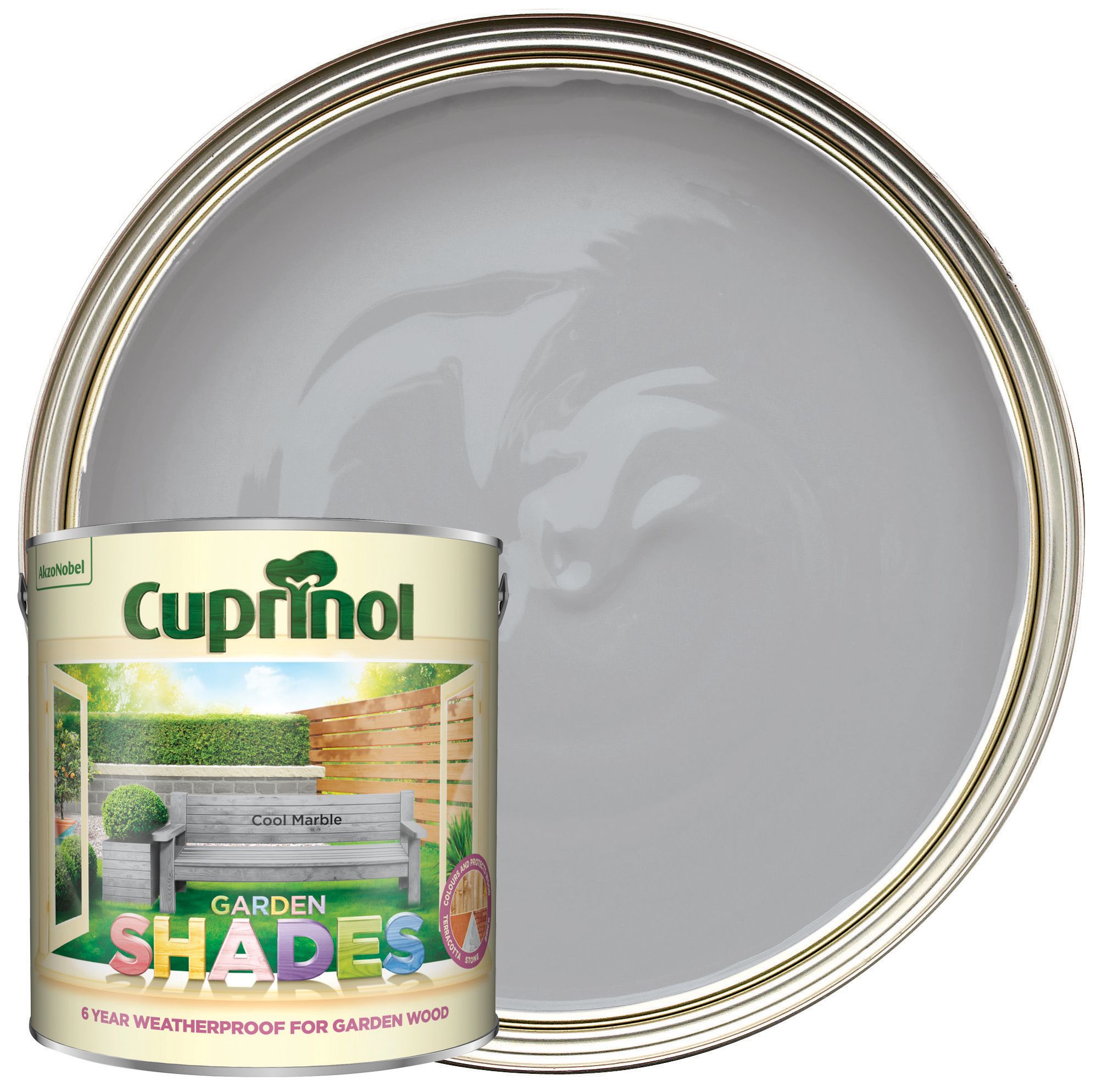 Cuprinol Garden Shades Matt Wood Treatment - Cool Marble - 2.5L