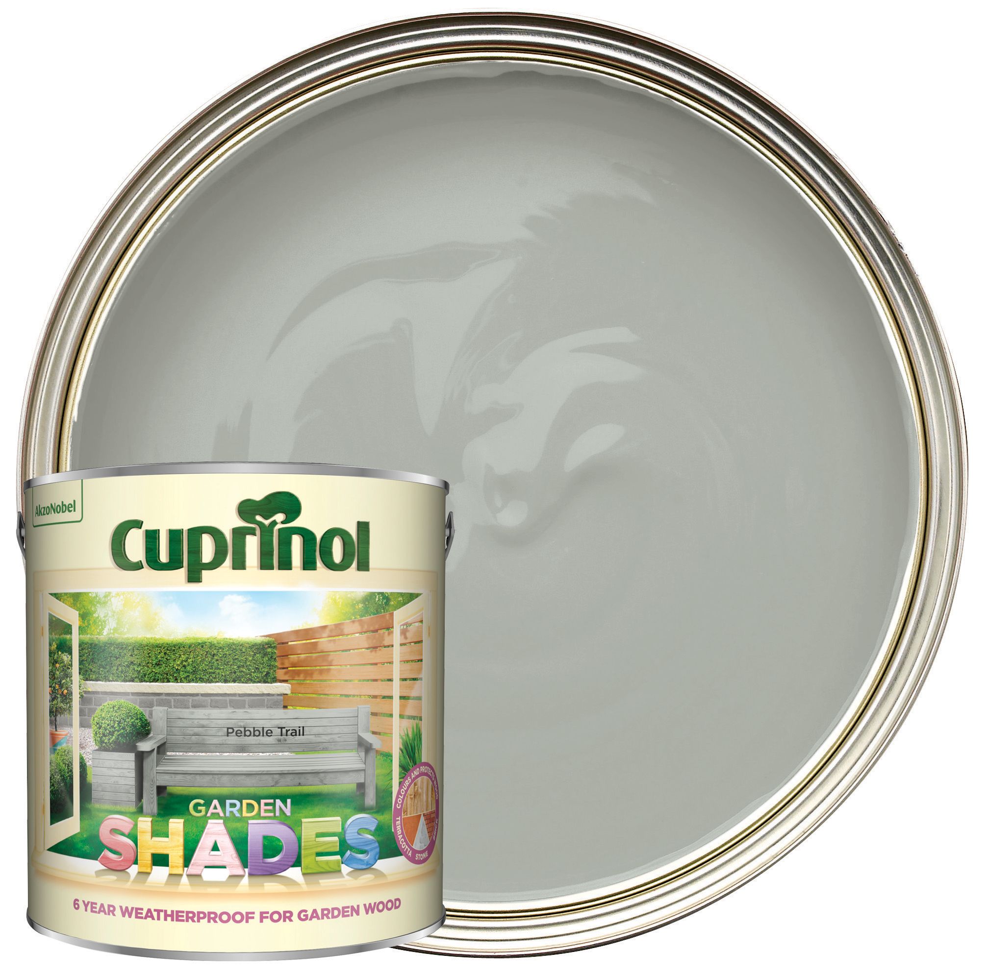 Image of Cuprinol Garden Shades Matt Wood Treatment - Pebble Trail 2.5L