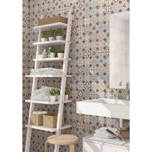 Wickes Central Park Patterned Ceramic Wall & Floor Tile - 316 x 316mm - Sample