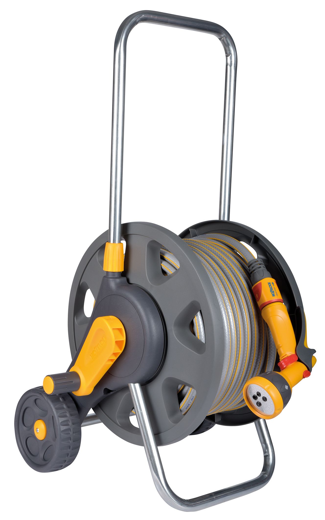 Hozelock 45m Eurocart with Hose Pipe & Spray Gun 40m Wickes.co.uk