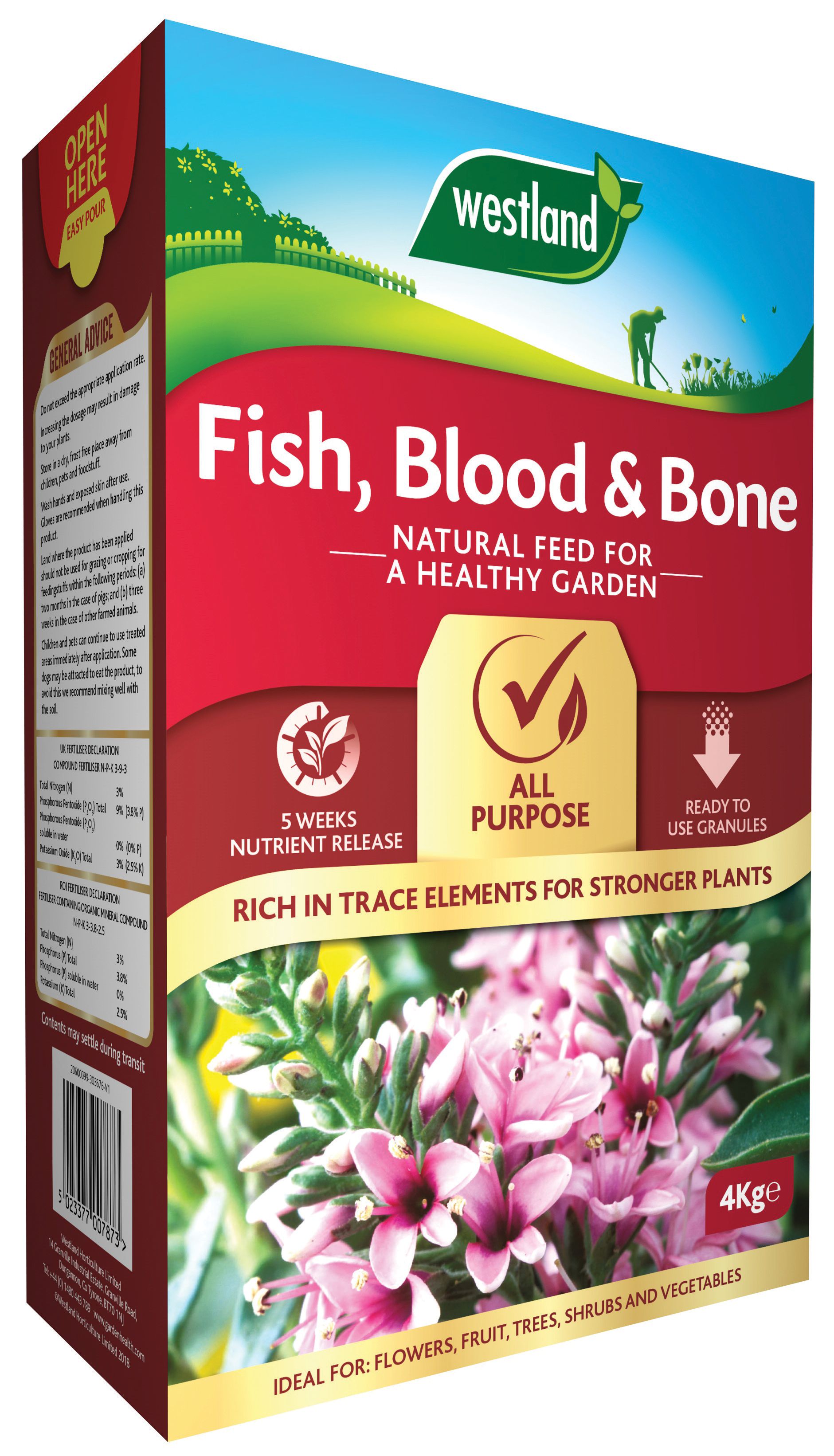 Westland Fish Blood & Bone Plant Food - 4kg
