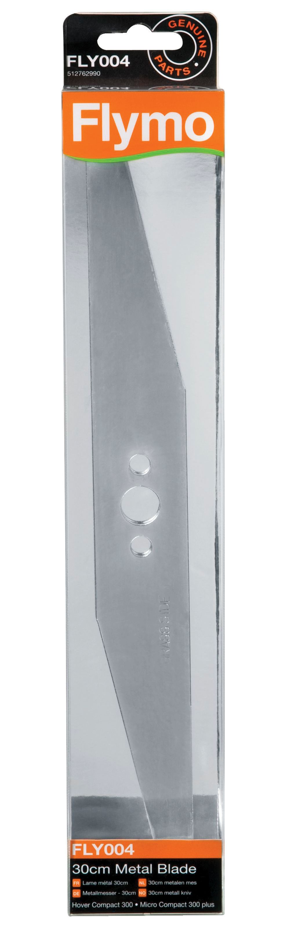 Image of The Flymo FLY004 Metal Lawnmower Blade - 30cm
