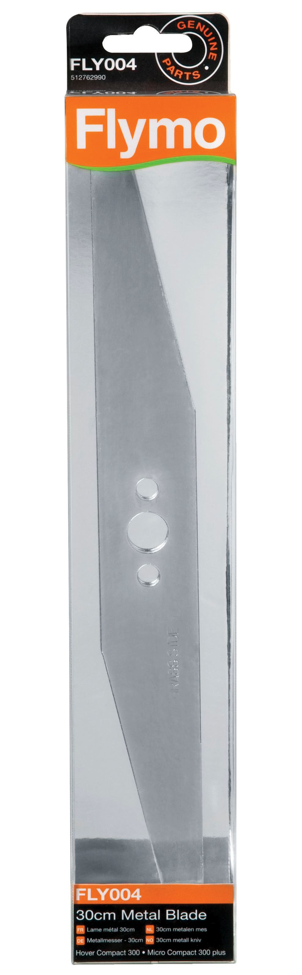 The Flymo FLY004 Metal Lawnmower Blade - 30cm