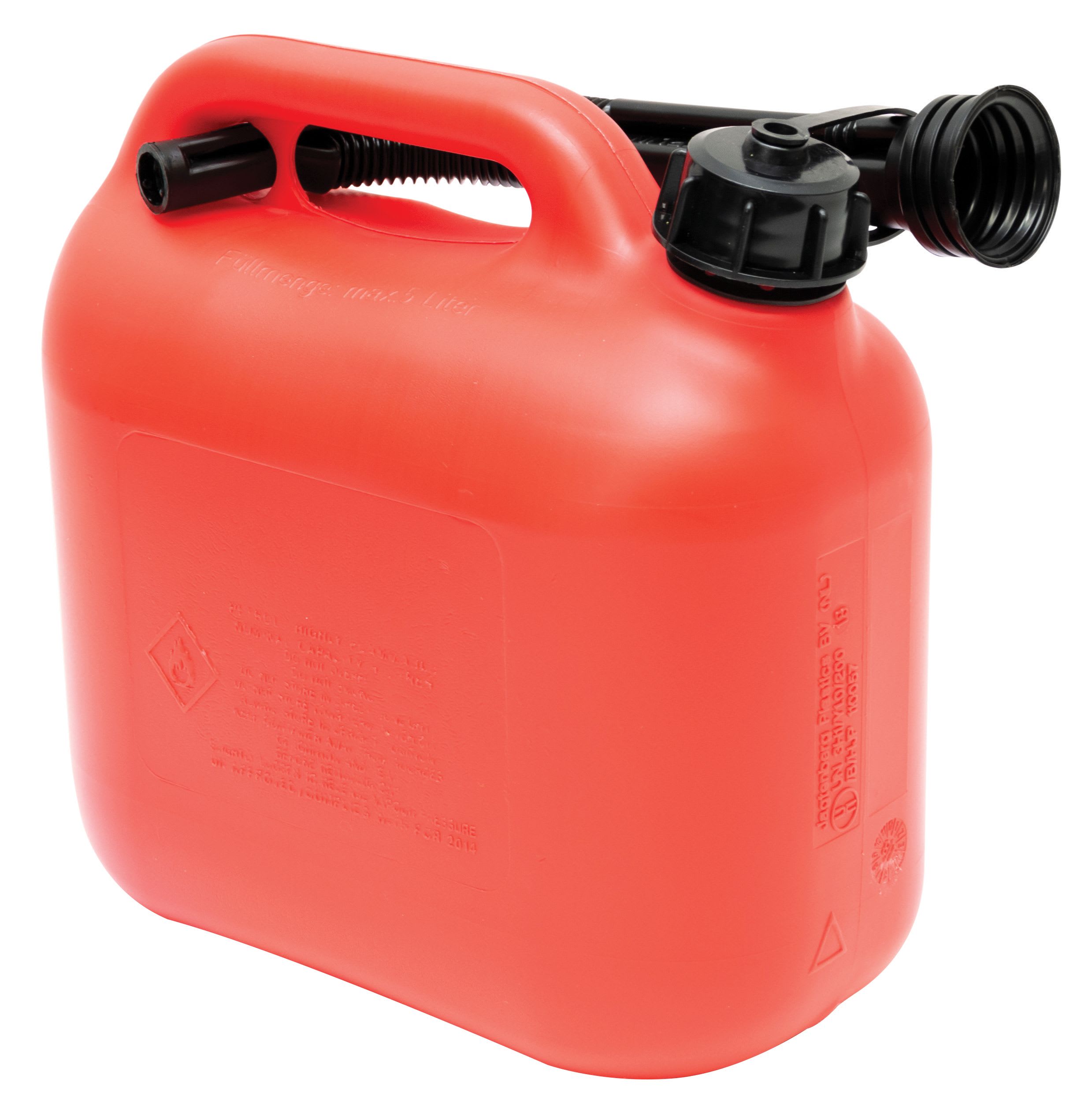 The Handy 5L Plastic Fuel Can - Red