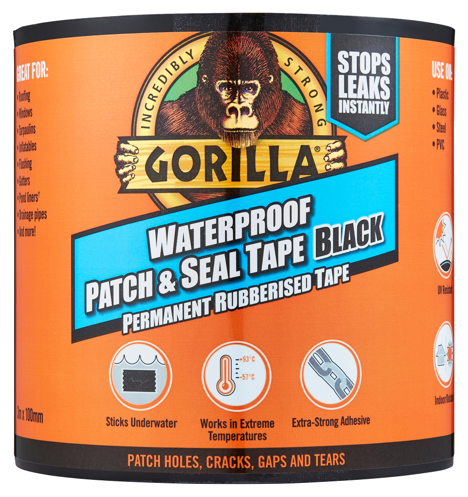 Gorilla Waterproof Patch & Seal Black -3m