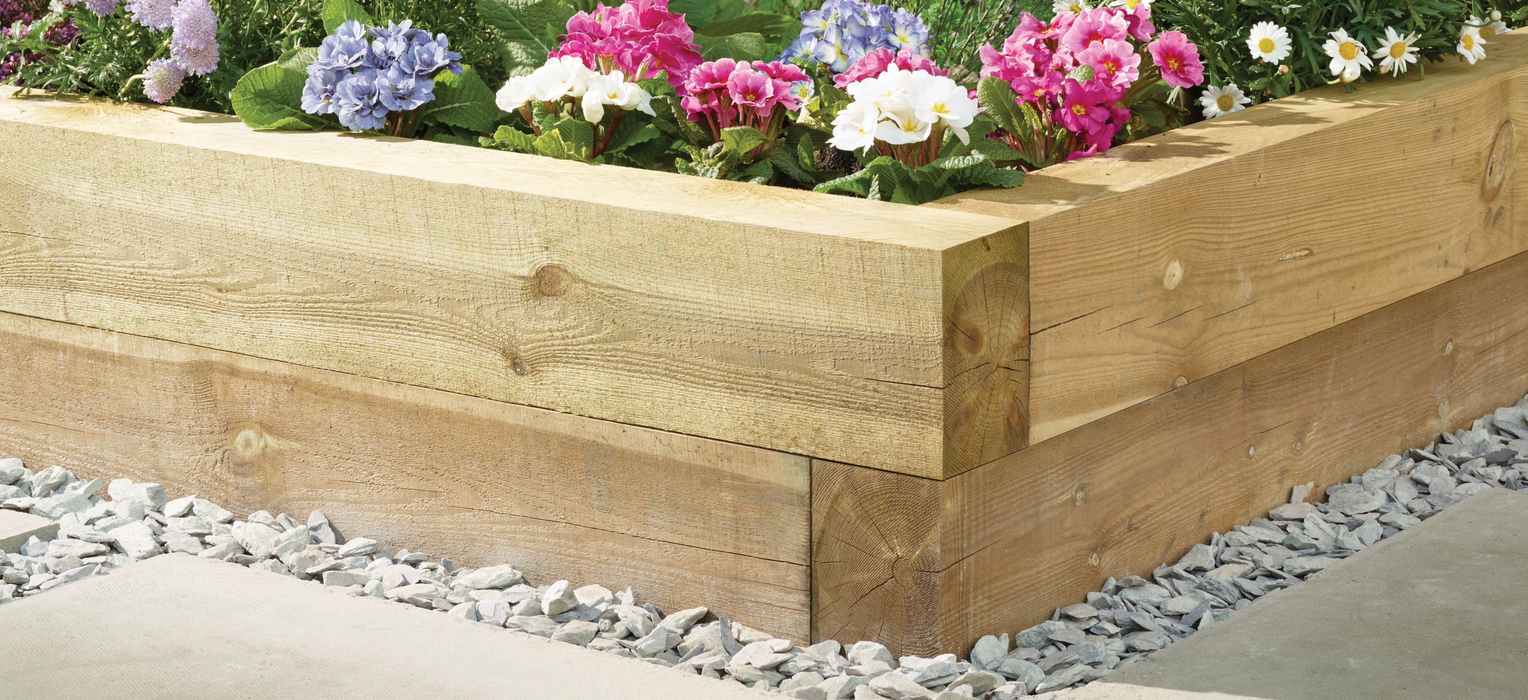 Image of Wickes Decorative Timber Garden Sleeper - 100 x 150mm x 1.2m