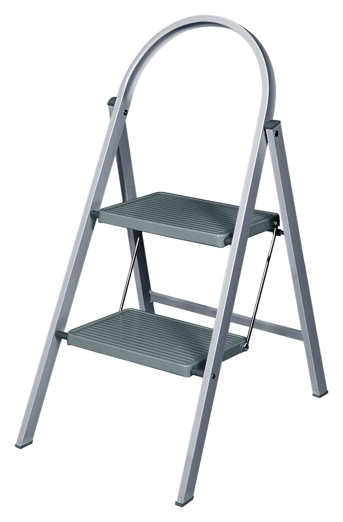 Werner 2 Step Grey Stepstool