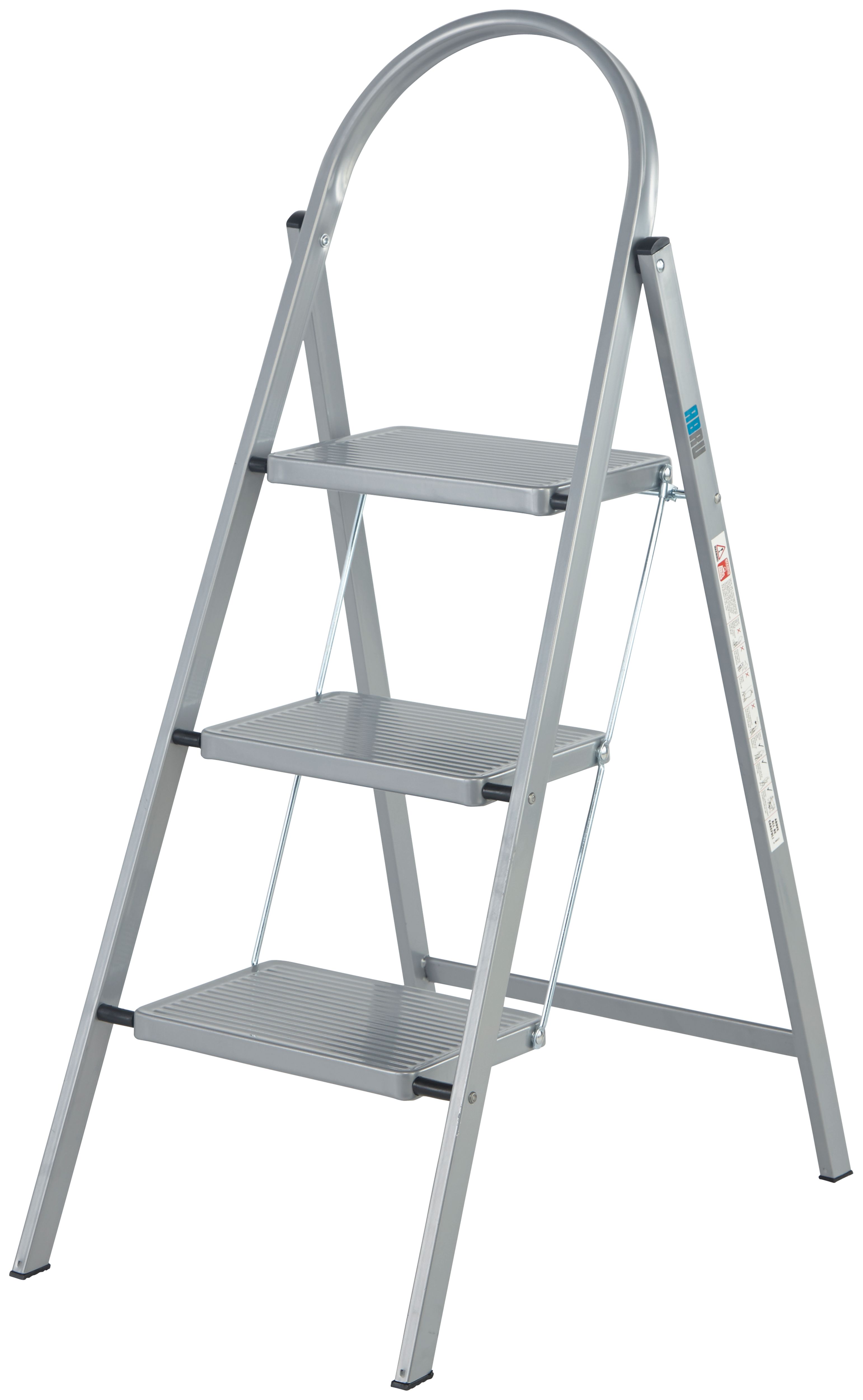 Werner 3 Step Grey Stepstool