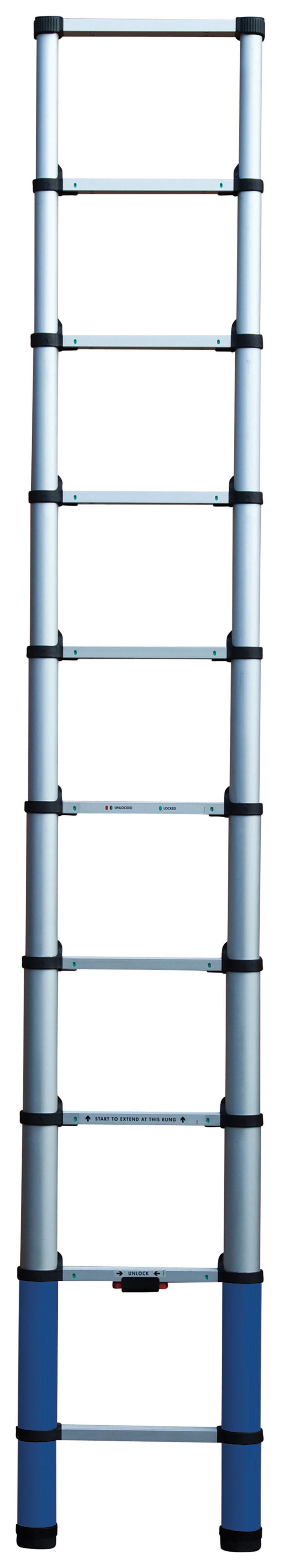 Werner Telescopic 2.9m Aluminium Extension Ladder