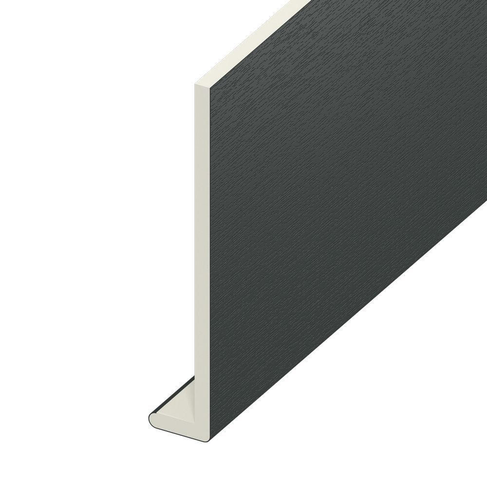 Image of Wickes PVCu Anthracite Grey Window Fascia Board - 175mm x 9mm x 3m