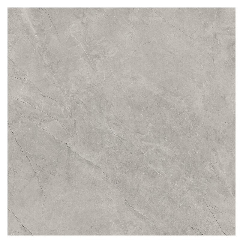 Wickes Boutique Bukan Silver Glazed Porcelain Wall & Floor Tile - Cut Sample