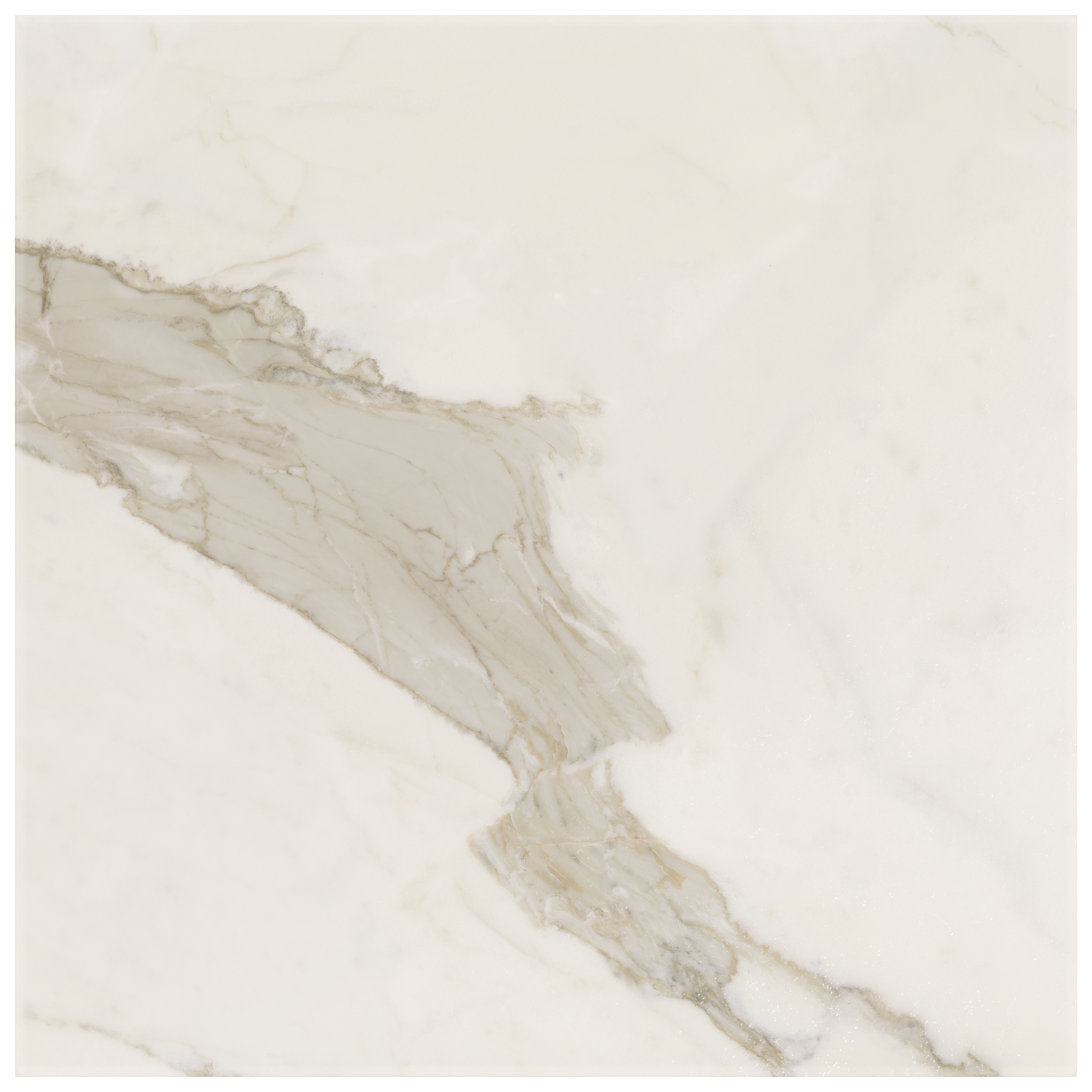 Wickes Boutique Calacatta Gold Lux Glazed Porcelain Tile - Cut Sample