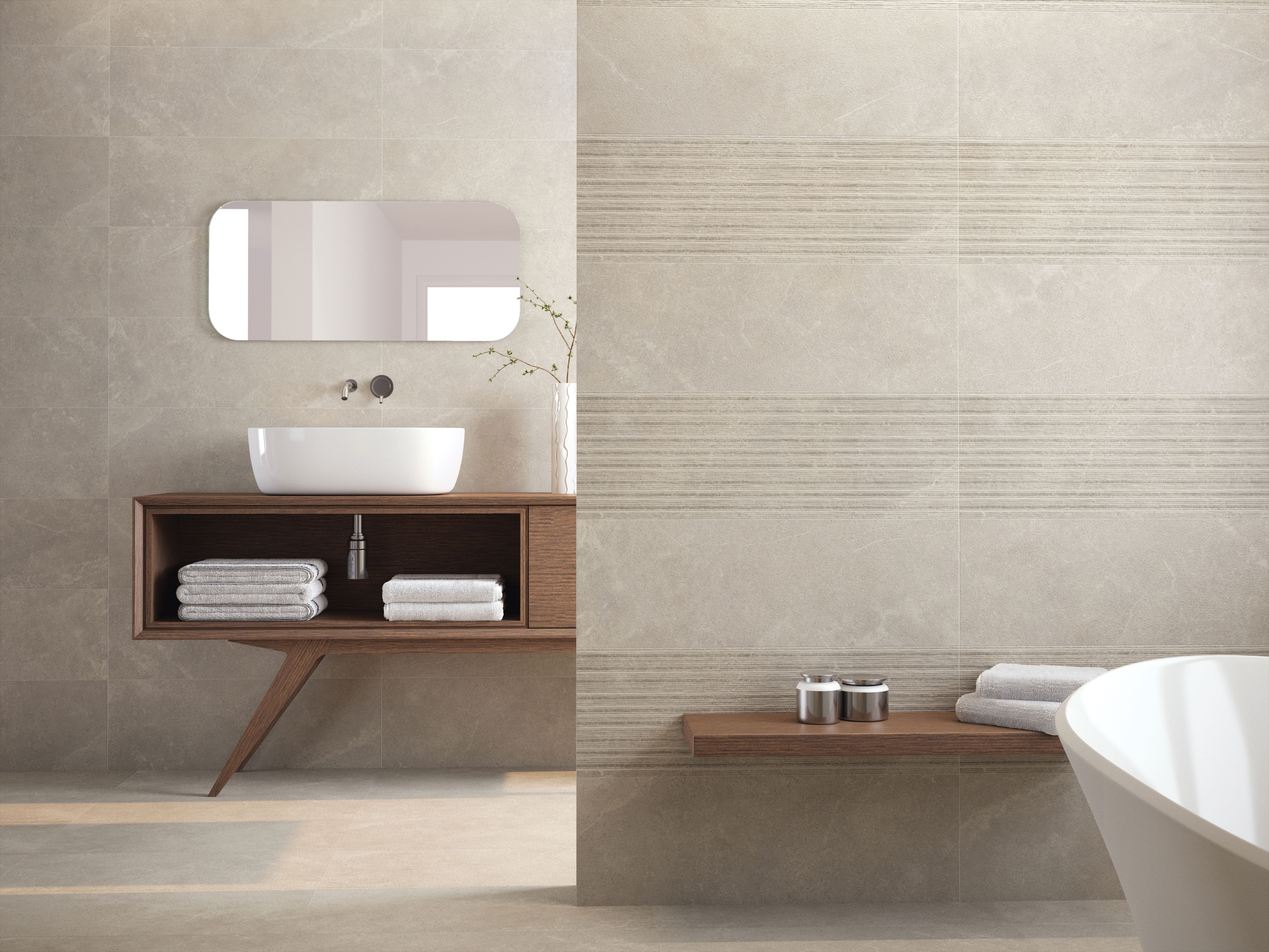 Wickes Boutique Paloma Silver Ceramic Wall Tile  - 900 x 300mm