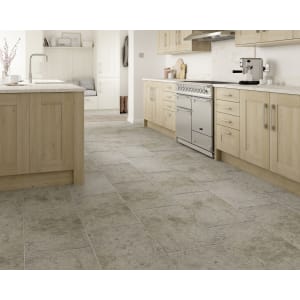Wickes Boutique Kirkby Brown Tumbled Limestone Wall & Floor Tile - 700 x 400mm