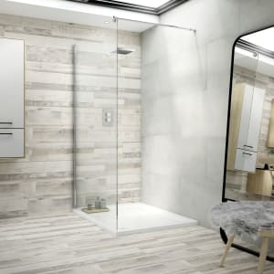 Wickes Boutique Kauri Grey Glazed Porcelain Wood Effect Wall & Floor Tile - 1140 x 200mm