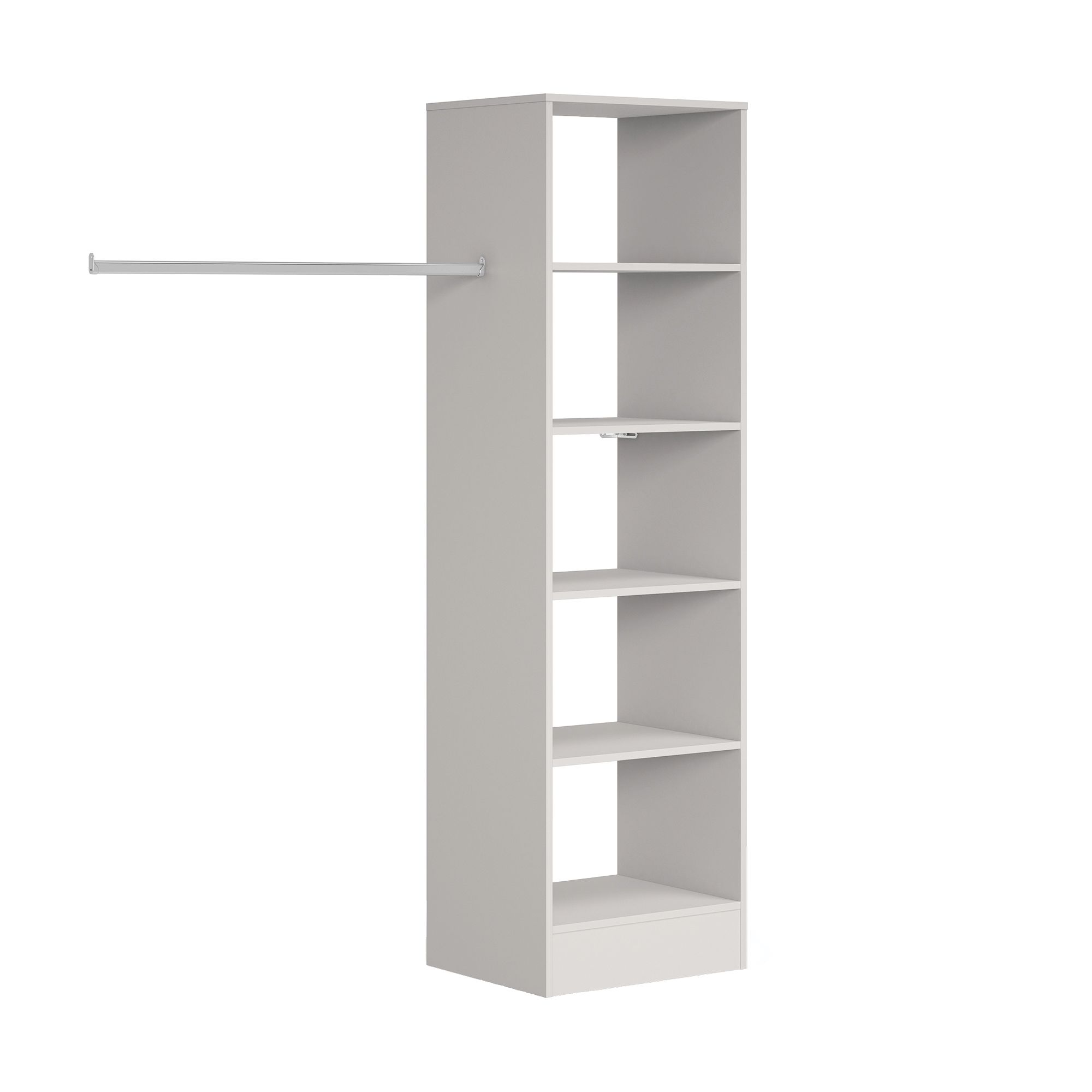 Image of Spacepro Wardrobe Storage Kit Tower Unit Cashmere - 600mm