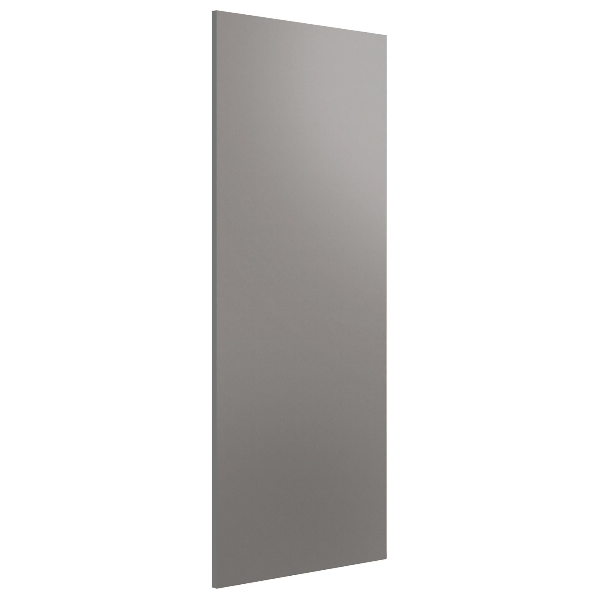 Image of Spacepro Wardrobe End Panel Silver - 2800mm x 620mm x 18mm with Fixing Blocks
