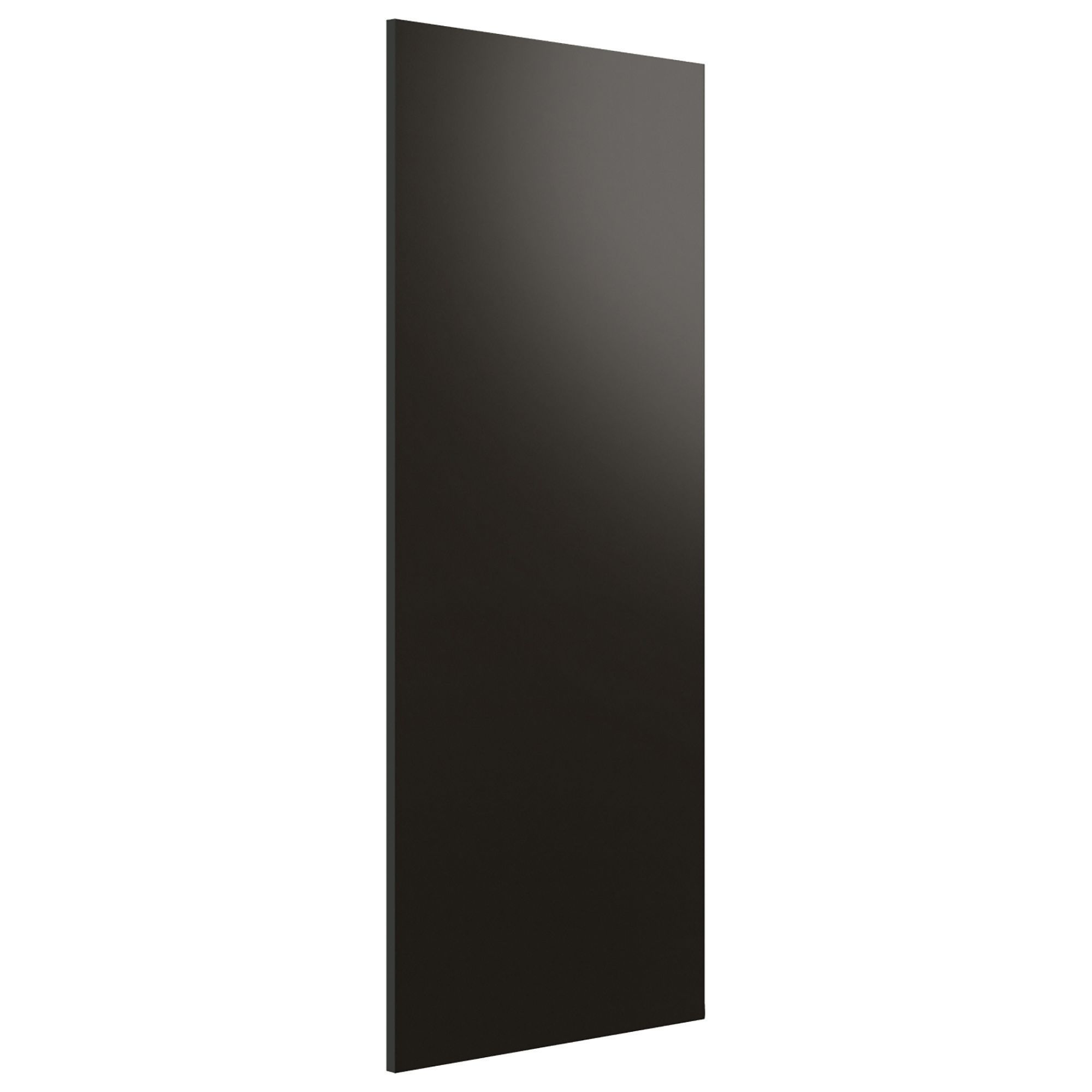 Image of Spacepro Wardrobe End Panel Black - 2800mm x 620mm x 18mm with Fixing Blocks