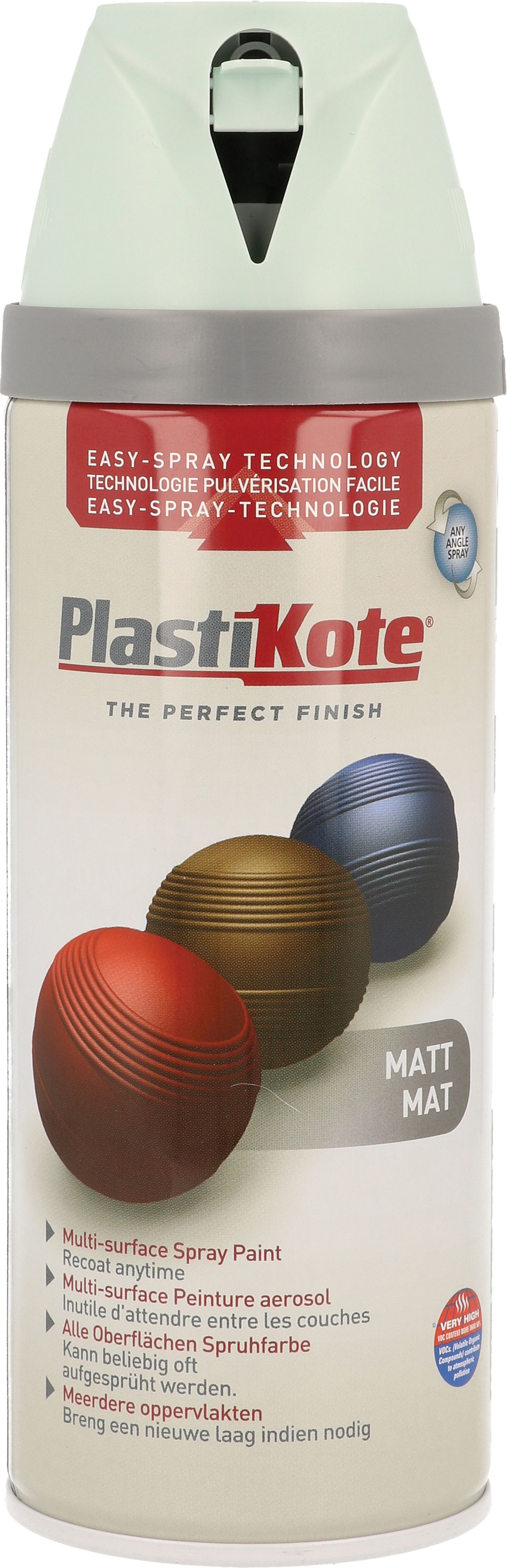 Plastikote Multi-Surface Matt Spray Paint - Duck Egg