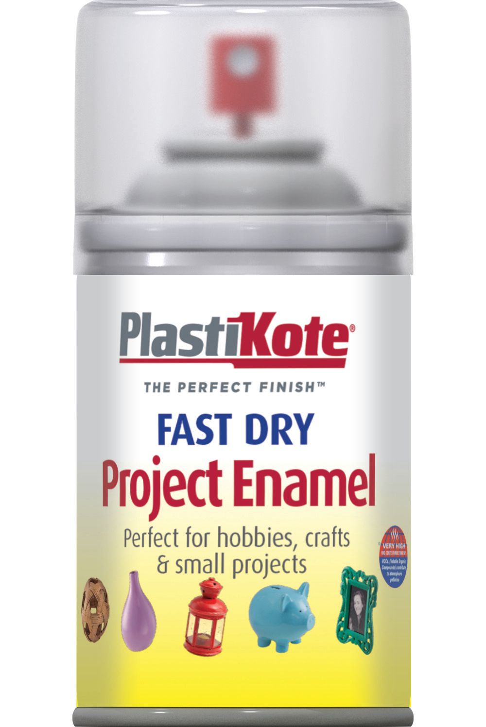 Plastikote Fast Dry Enamel Aerosol Spray - Clear 100ml