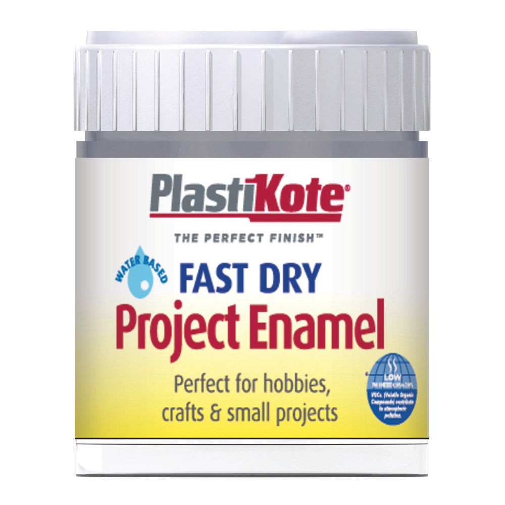 Image of Plastikote Fast Dry Brush On Enamel - Pewter 59ml