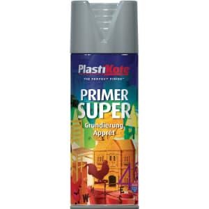 Plastikote Super Spray Paint Primer - Grey 400ml